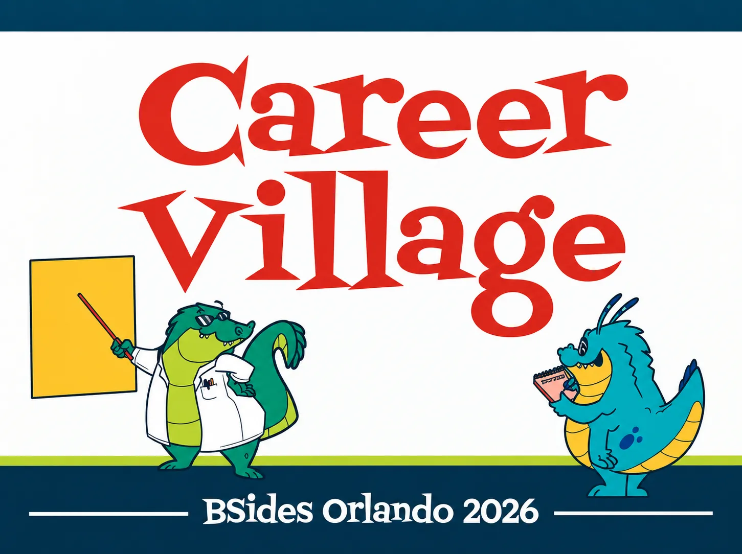 BSides Orlando 2026 Career Village sign